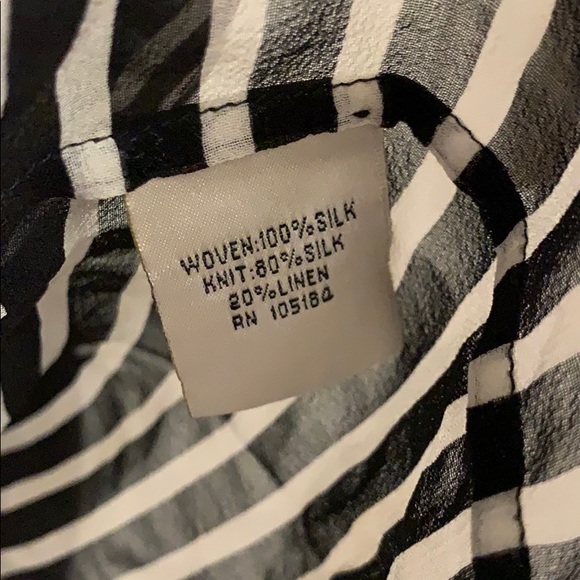 Silk stripe top from Anthropologie - Picture 8 of 9